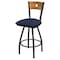 Holland Bar Stool Co 36" Swivel Counter Stool, Pewter Finish, Med Back, Graph Anchor Seat X830 - alternate 1